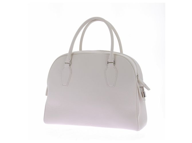 The row Borsa "India" crema in pelle Beige - vista 5