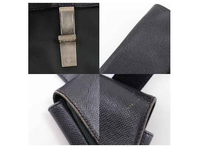 Borsa a tracolla Louis Vuitton Saratov GM Taiga Nero - vista 9