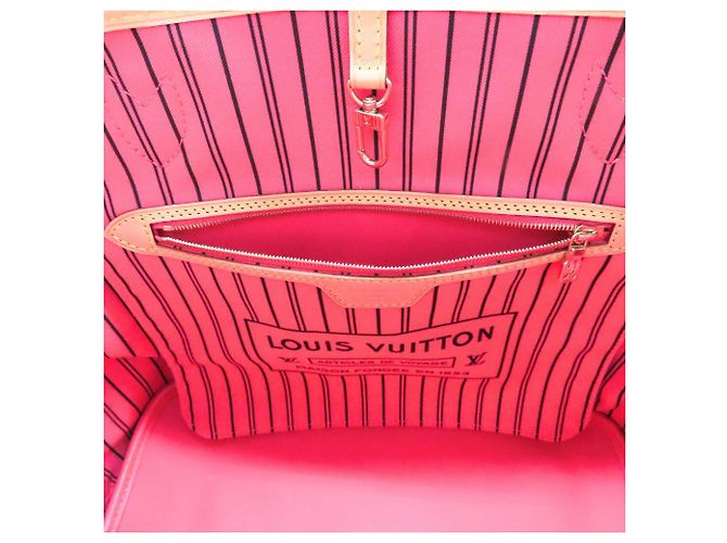 Borsa Tote 2way Louis Vuitton Neverfull Inside Out Monogram Rosa - vista 7