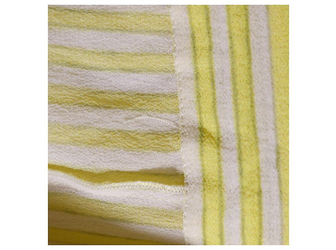 Vestido de seda Chanel P61108V46519 Amarillo - vista 5