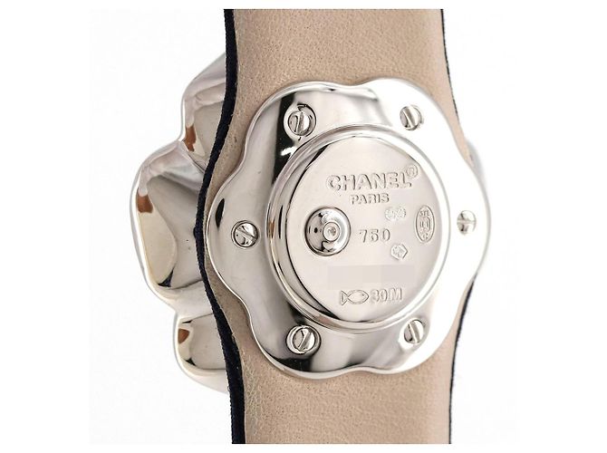 Chanel Camelia Weißgold Quarz Blau - Ansicht 4
