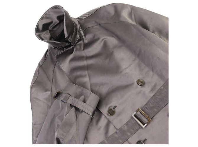 Gabardina de satén de algodón técnico Dior Castaño Gris - vista 2