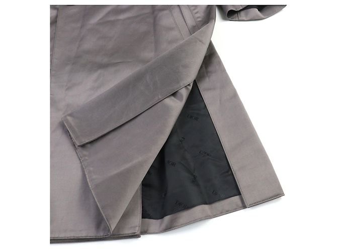 Gabardina de satén de algodón técnico Dior Castaño Gris - vista 7