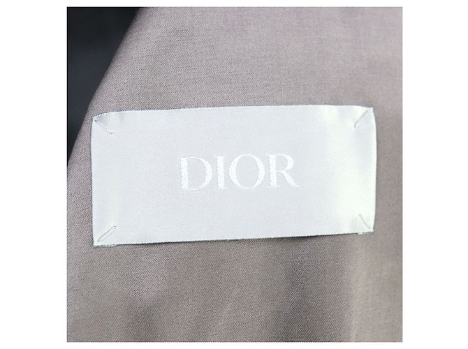 Gabardina de satén de algodón técnico Dior Castaño Gris - vista 9