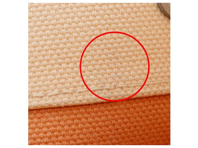 Hermès Hermes Bora Bora PM Canvas Handtasche Orange - Ansicht 11