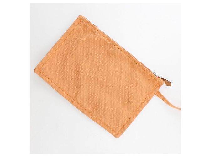 Hermès Hermes Bora Bora PM Canvas Handtasche Orange - Ansicht 17