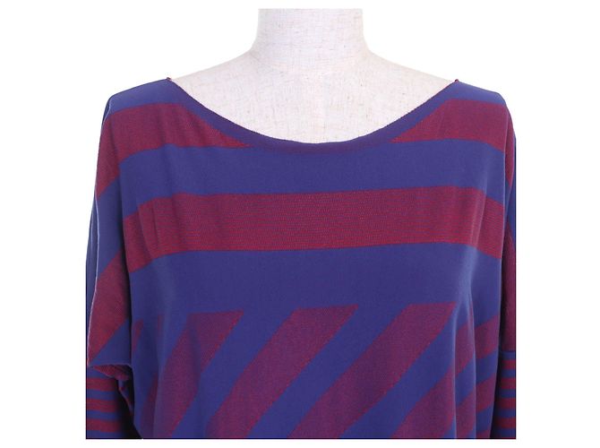 Issey Miyake PLEATS PLEASE A-POC Allover One Piece Roja Azul - vista 4