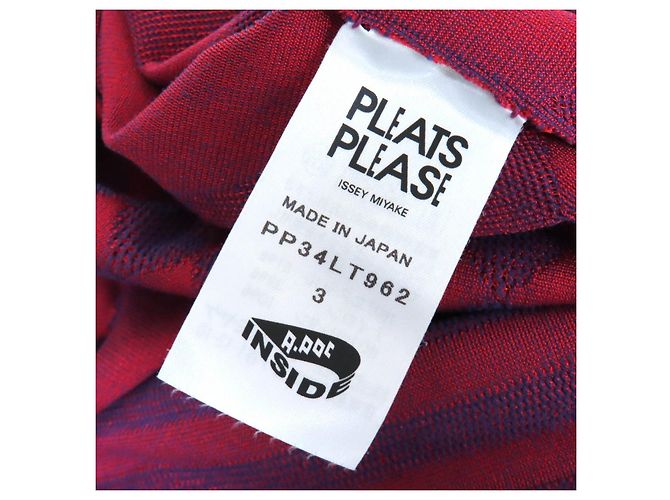 Issey Miyake PLEATS PLEASE A-POC Allover One Piece Roja Azul - vista 5