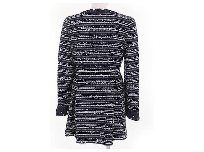 Autre Marque Abrigo de algodón sin cuello TO BE CHIC Azul Azul marino - vista 3