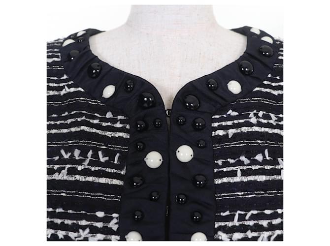 Autre Marque Abrigo de algodón sin cuello TO BE CHIC Azul Azul marino - vista 4