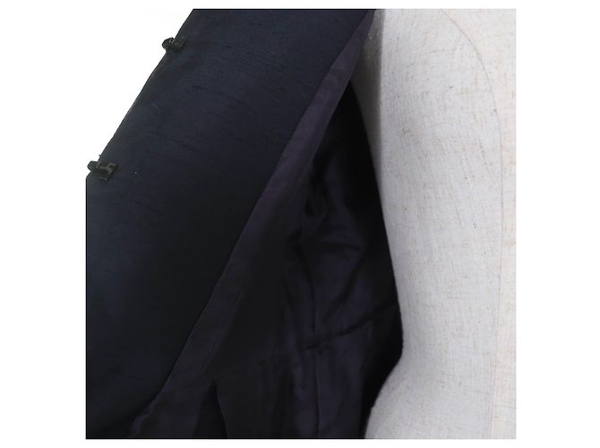 Autre Marque Abrigo de algodón sin cuello TO BE CHIC Azul Azul marino - vista 5