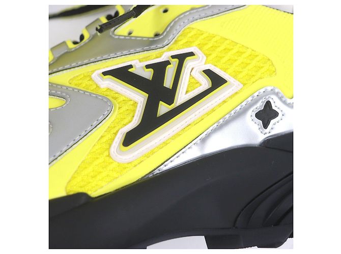 Sneakers Louis Vuitton LV Tatic Line Argento Giallo - vista 6