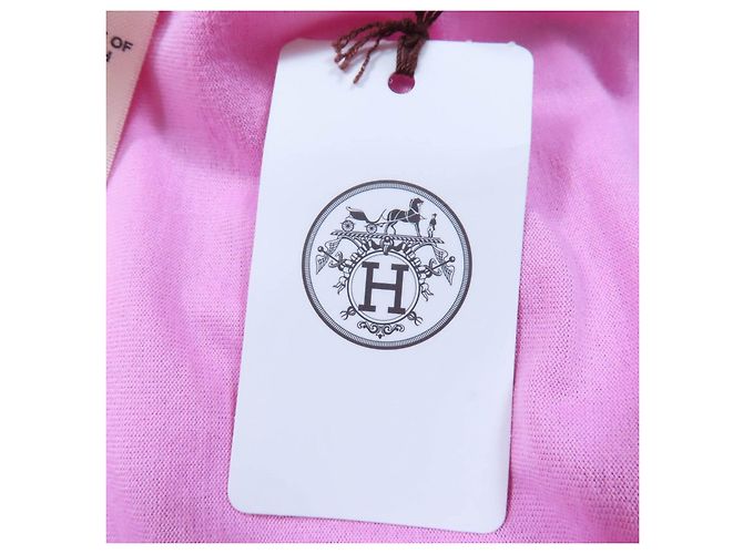 Hermès Camiseta de algodón Hermes Canoe Chne Rosa - vista 10