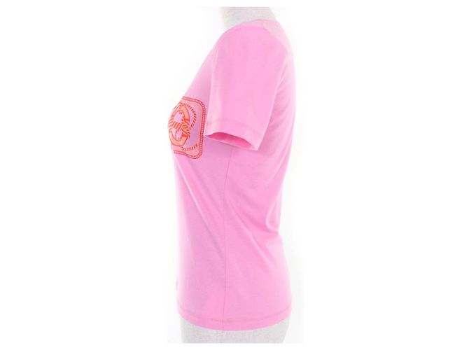 Hermès Camiseta de algodón Hermes Canoe Chne Rosa - vista 2
