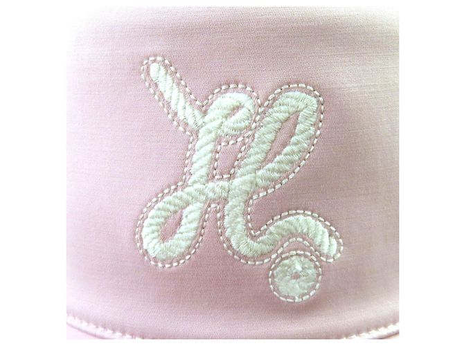 Hermès Cappello Bucket in Cotone Hermes Harper Nautic H logo Rosa - vista 7