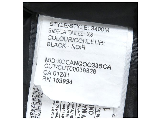 Autre Marque Abrigo de plumón Canada Goose SANFORD PARKA Negro - vista 8