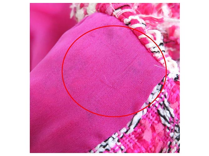 Chanel COCO Button Tweed Kleid Pink - Ansicht 12
