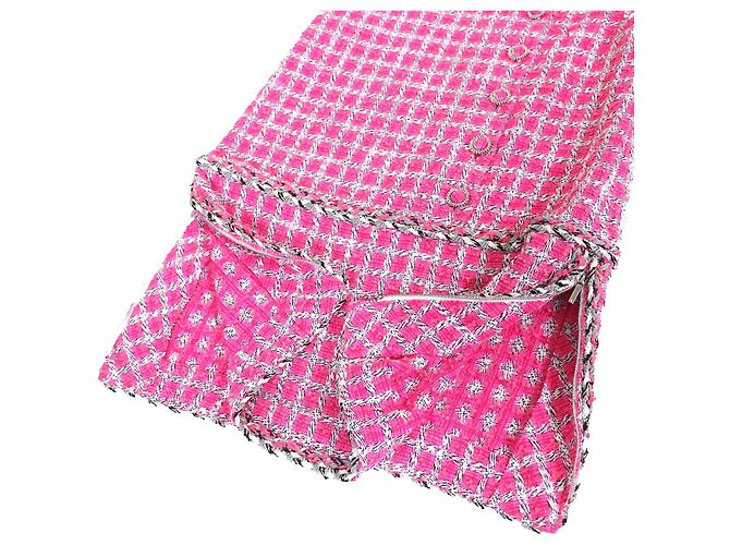 Chanel COCO Button Tweed Kleid Pink - Ansicht 6