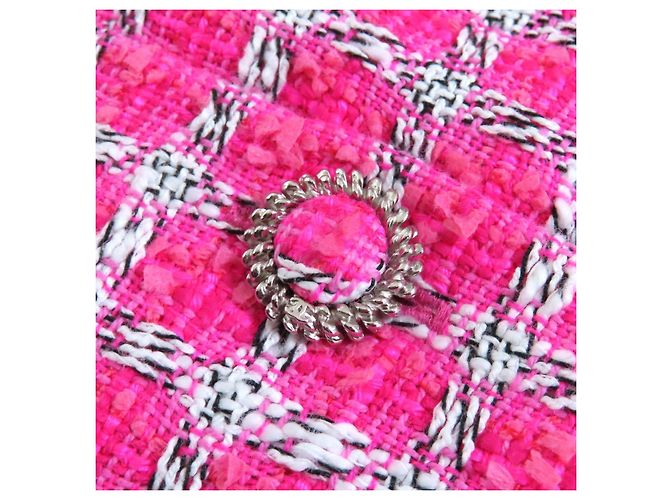 Chanel COCO Button Tweed Kleid Pink - Ansicht 7