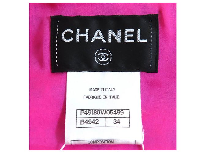 Chanel COCO Button Tweed Kleid Pink - Ansicht 8