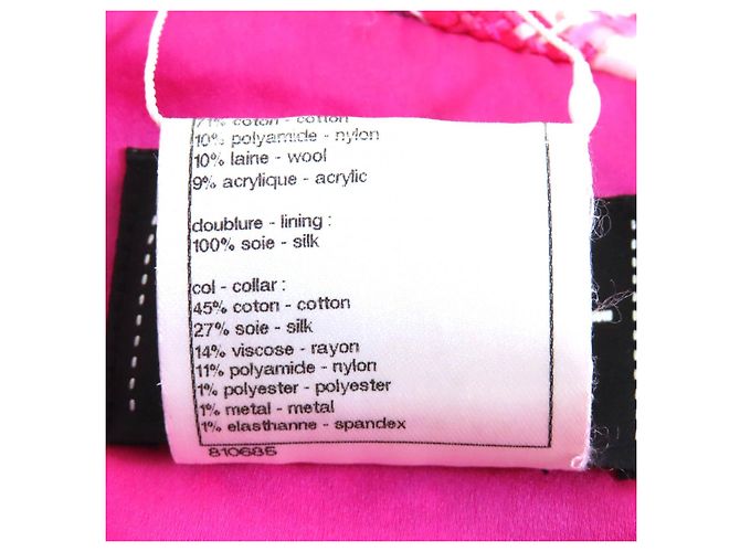 Chanel COCO Button Tweed Kleid Pink - Ansicht 9