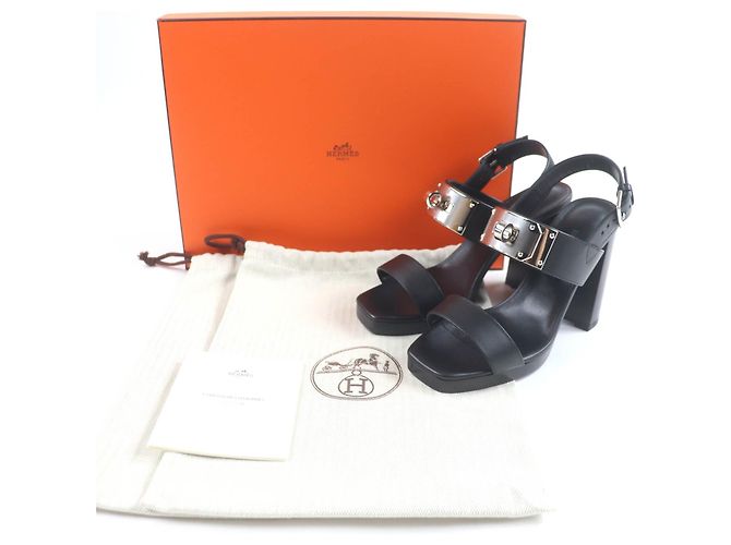 Hermès Sandali Ilona in pelle Hermes Nero - vista 2