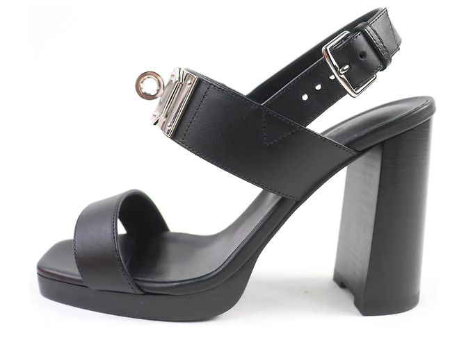 Hermès Sandali Ilona in pelle Hermes Nero - vista 5