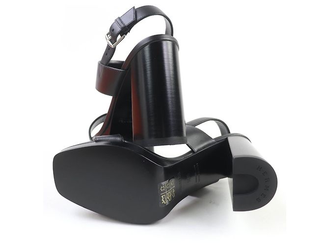 Hermès Sandali Ilona in pelle Hermes Nero - vista 7