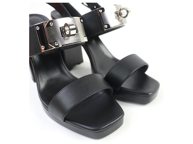 Hermès Sandali Ilona in pelle Hermes Nero - vista 8