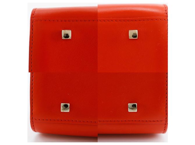 Borsa 2way Delvaux Tempête GM in pelle di vitello Rosso - vista 13