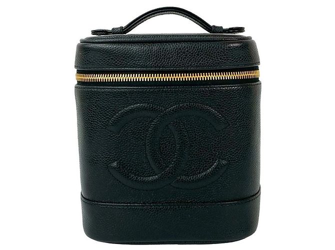 Borsa Chanel in pelle Caviar Nero - vista 2