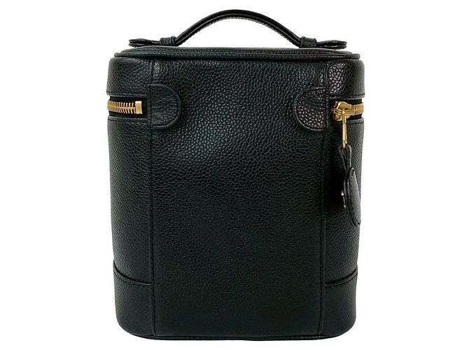 Borsa Chanel in pelle Caviar Nero - vista 4