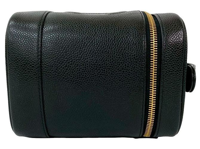 Borsa Chanel in pelle Caviar Nero - vista 7