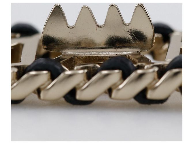Chanel CHANEL Logo Chain Barrette Barrette Nero - vista 6