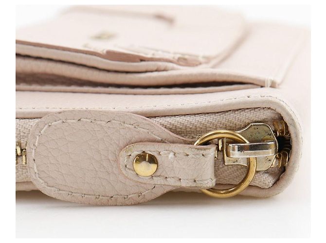 Chloé Paraty Leder-Langgeldbörse Pink - Ansicht 12