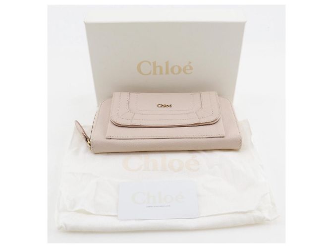 Chloé Paraty Leder-Langgeldbörse Pink - Ansicht 20