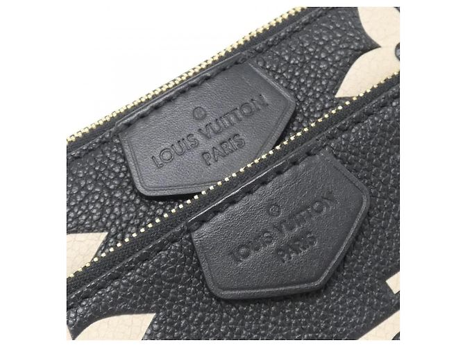 Multi Pochette Borsa a tracolla Louis Vuitton Bicolor Monogram Empreinte Nero Beige - vista 4