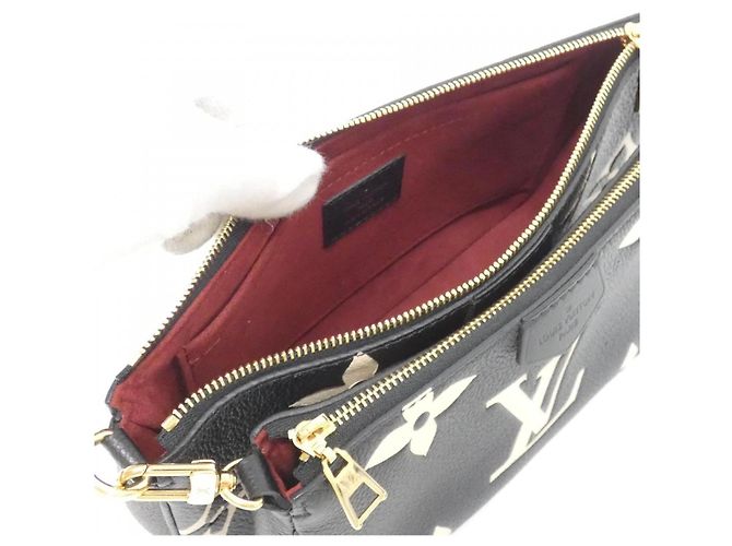 Multi Pochette Borsa a tracolla Louis Vuitton Bicolor Monogram Empreinte Nero Beige - vista 6