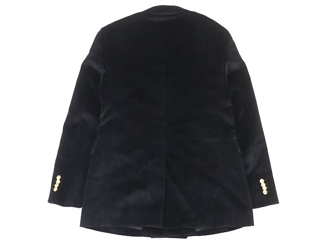 Autre Marque Chaqueta de terciopelo de doble botonadura PT TORINO Negro - vista 4