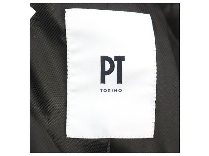 Autre Marque Chaqueta de terciopelo de doble botonadura PT TORINO Negro - vista 8