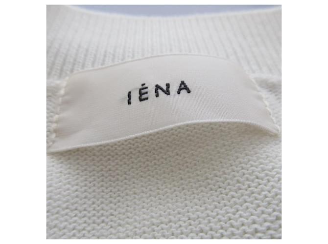 Autre Marque IENA Round Form Border Strickpullover Blau - Ansicht 7