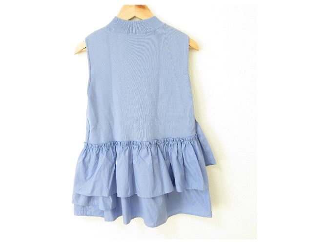 Autre Marque Top sin mangas de punto Diagram Grace Continental Azul - vista 2