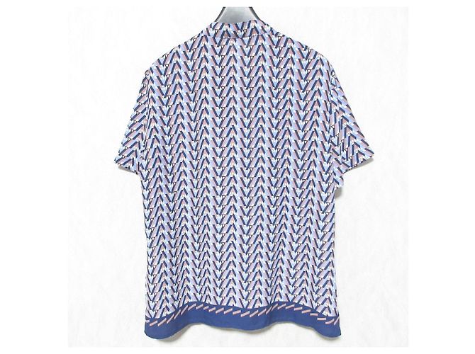 Autre Marque Camicetta NARACAMICIE con volant e pannelli geometrici Blu Blu navy - vista 2