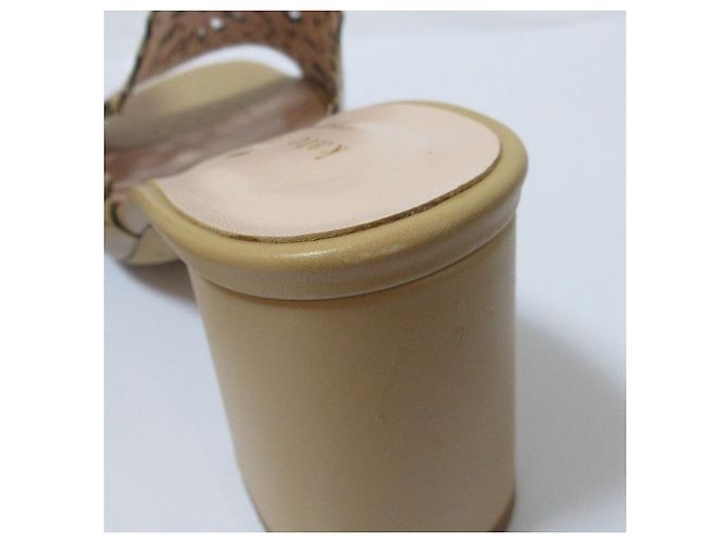 Kate Spade Leder-Sandalen mit Cutwork Beige - Ansicht 19