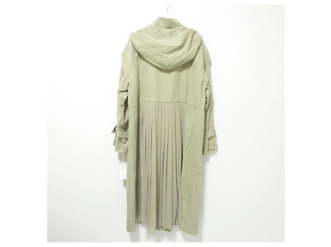Autre Marque Abrigo REDYAZEL Back Pleats Mods Coat Beige - Ansicht 2