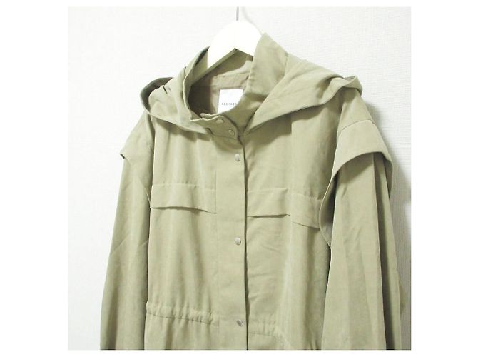 Autre Marque Abrigo REDYAZEL Back Pleats Mods Coat Beige - Ansicht 4