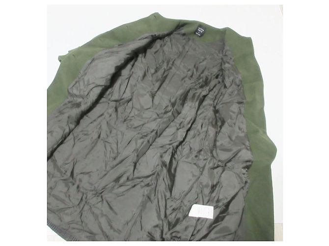 Autre Marque Abrigo largo sin cuello a cuadros UNITED TOKYO Back Castaño - vista 6