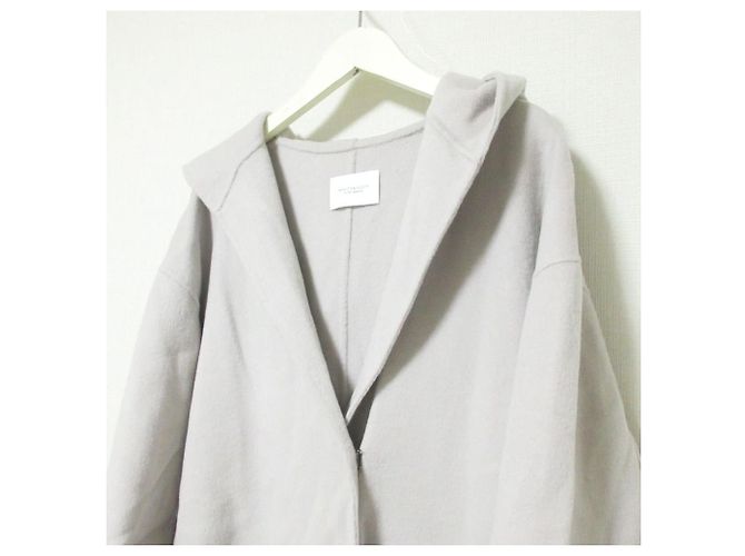 Autre Marque BEAUTY&YOUTH UNITED ARROWS Abrigo de longitud media con capucha Castaño Gris - vista 4