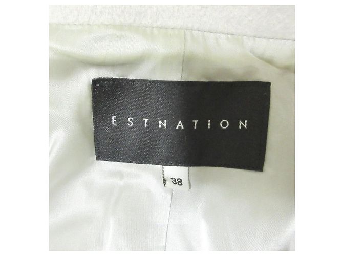 Autre Marque Abrigo largo con cinturón y cuello grande ESTNATION Castaño - vista 3