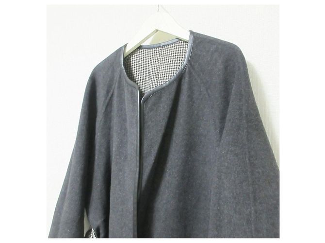 Autre Marque Abrigo reversible BEAUTY&YOUTH Castaño Gris antracita - vista 6